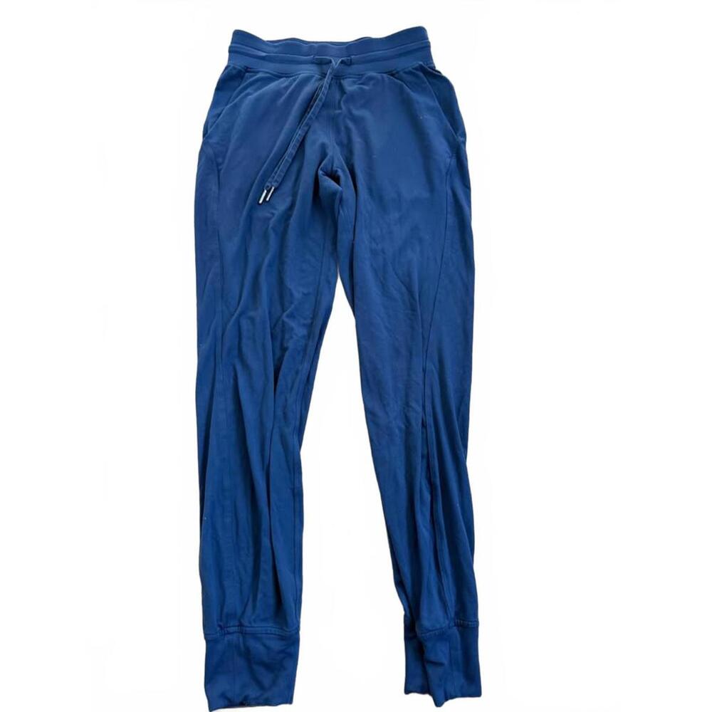Womens Lululemon Super Soft Joggers Sz 4 Blue
